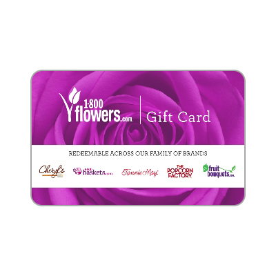 1-800-FLOWERS.COM<sup>&reg;</sup> $100 Gift Card - Order flowers, roses, gift baskets and more.